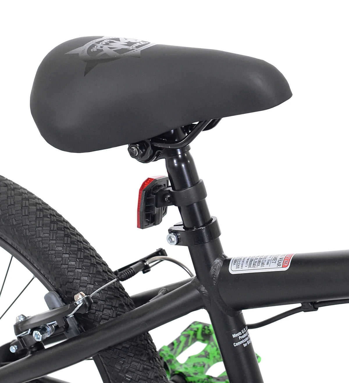 20 in. Boy's BMX Child Bicycle Matte Black Q76468