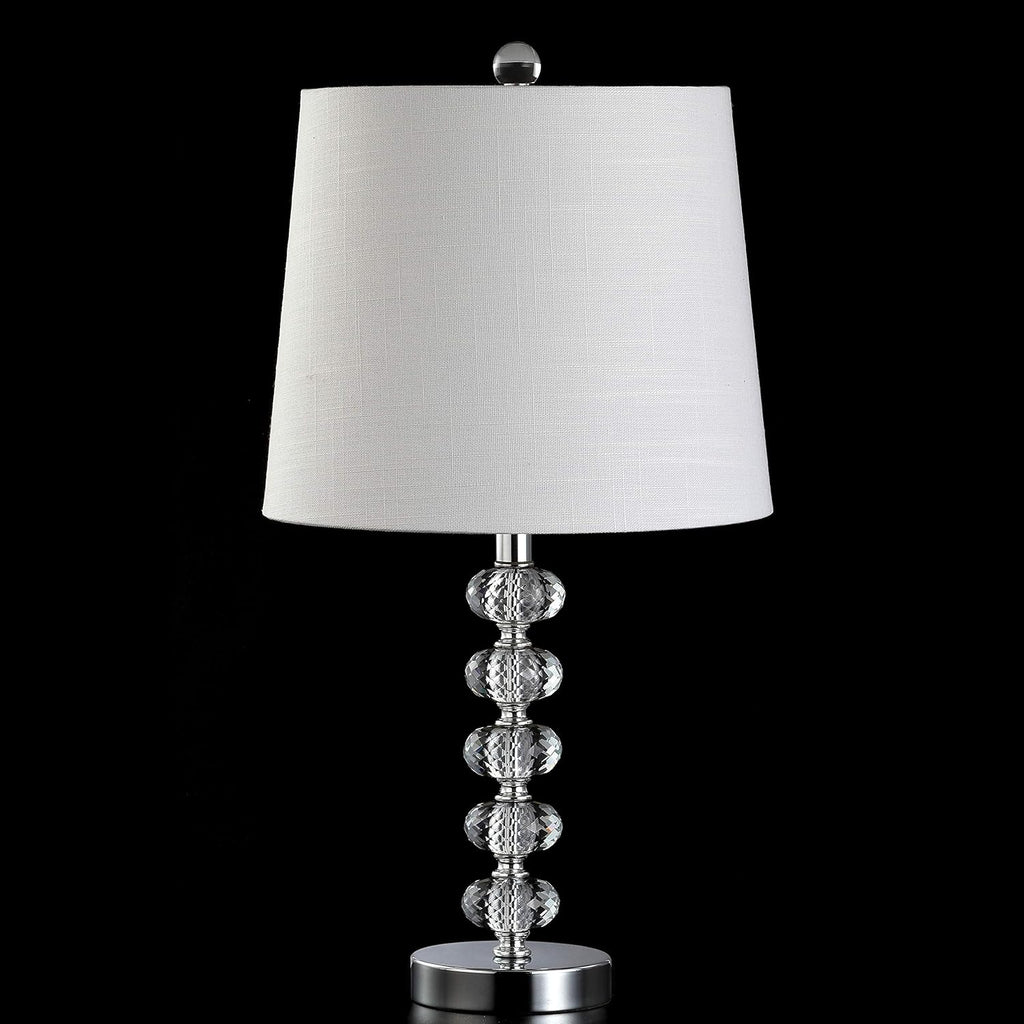Clear/Chrome Glass/Metal LED Lamp P1631
