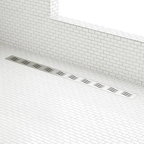 Brushed Stainless Steel Linear Shower Drain U1881