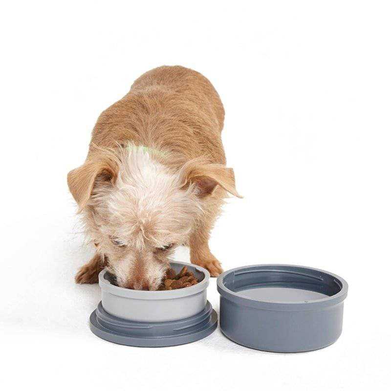 Portable 2pc Dog Bowl Set I7458