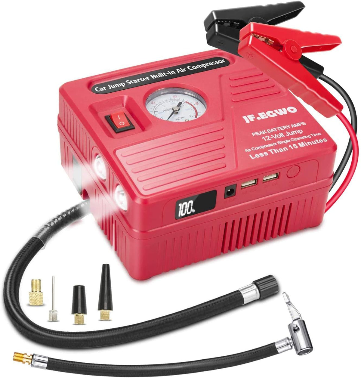 2000 AMP Jump Starter with Air Compressor G225