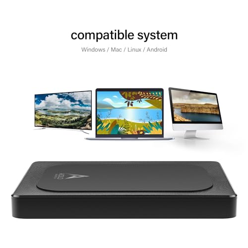1TB Ultra Slim Portable External Hard Drive USB 3.0 USB-C X2265