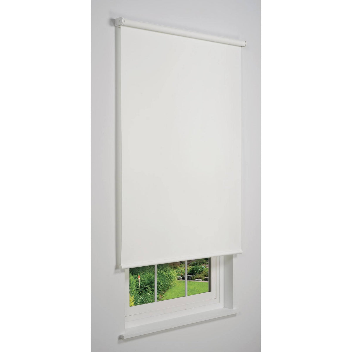 White Cordless Light Filtering Roller Shade R97964