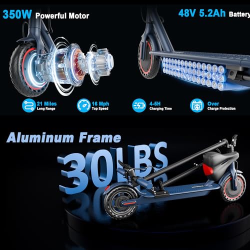 Folding Electric Scooter with Seat and 350W Motor P661