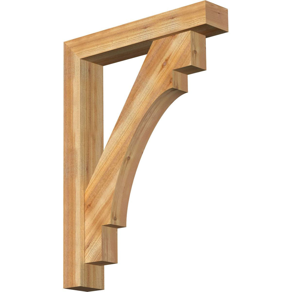 Rough Sawn Cedar Bracket with Offset Brace A90897