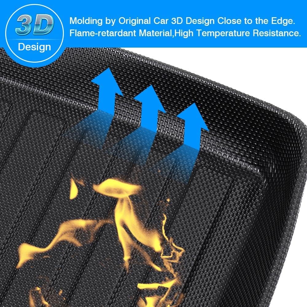 Custom Fit Cargo Liner Trunk Mat for Nissan Rogue 2014-2020 T32, Pack of 2 S120866