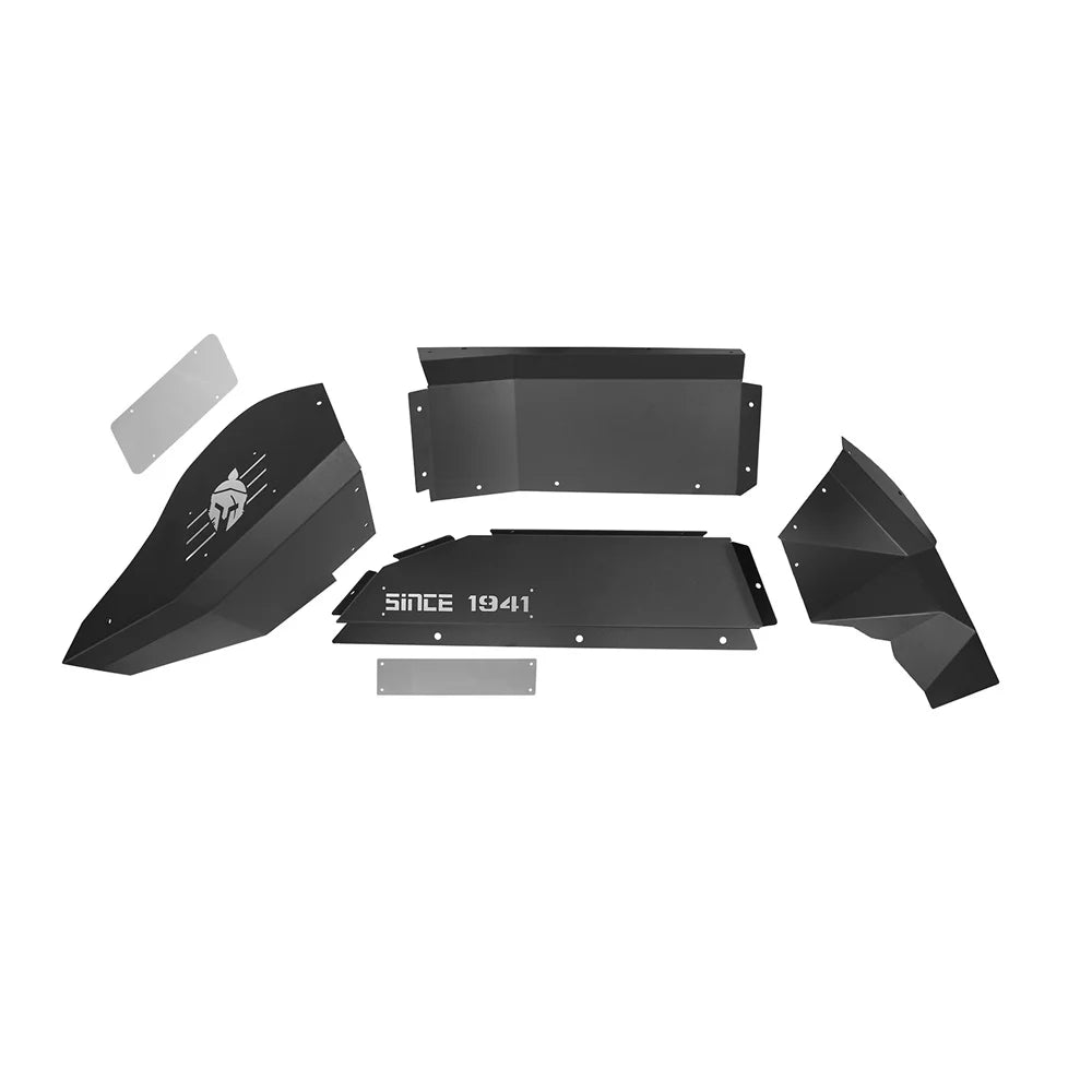 2Pcs Black Steel Rear Inner Fender Liners E36072