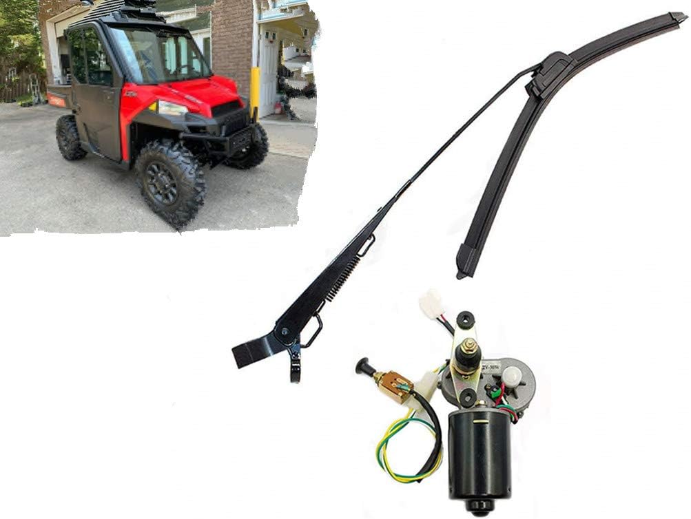 12V Electric Wiper Motor Kit with Automatic Return Function Pack of 2 H320