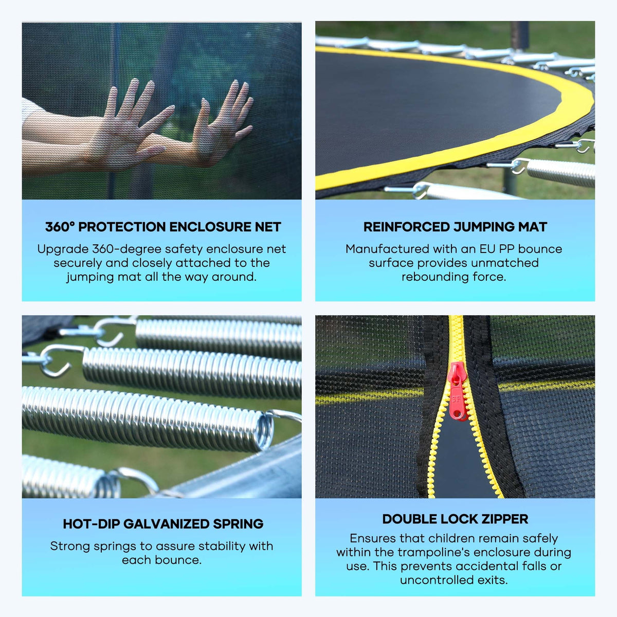 8ft Trampoline with 360 Safety Enclosure F92867