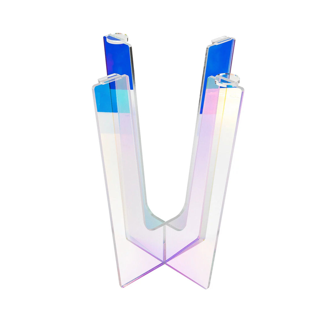 18 inch Acrylic Iridescent Side Table U12619