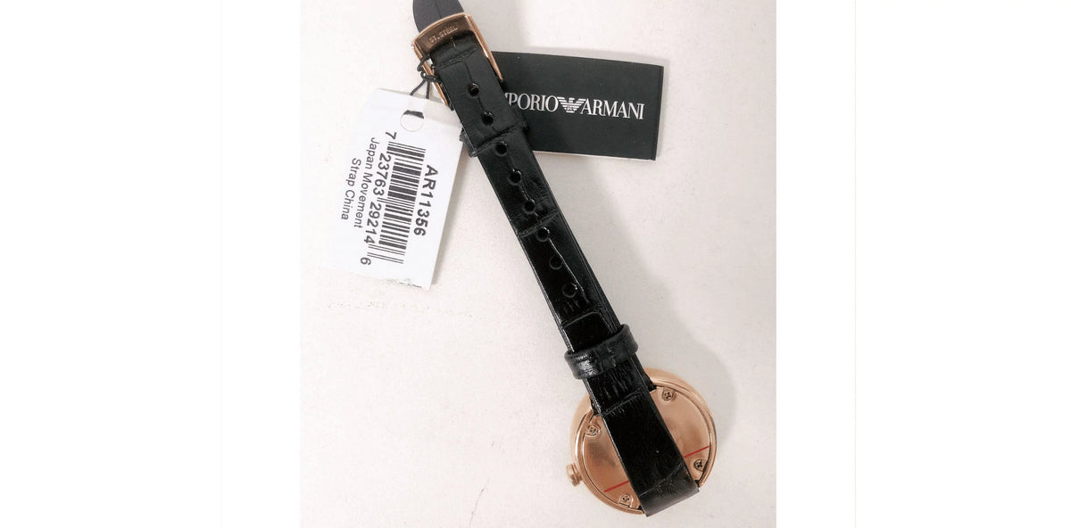 Rose Gold-Tone Leather Stainless Steel Watch W793246