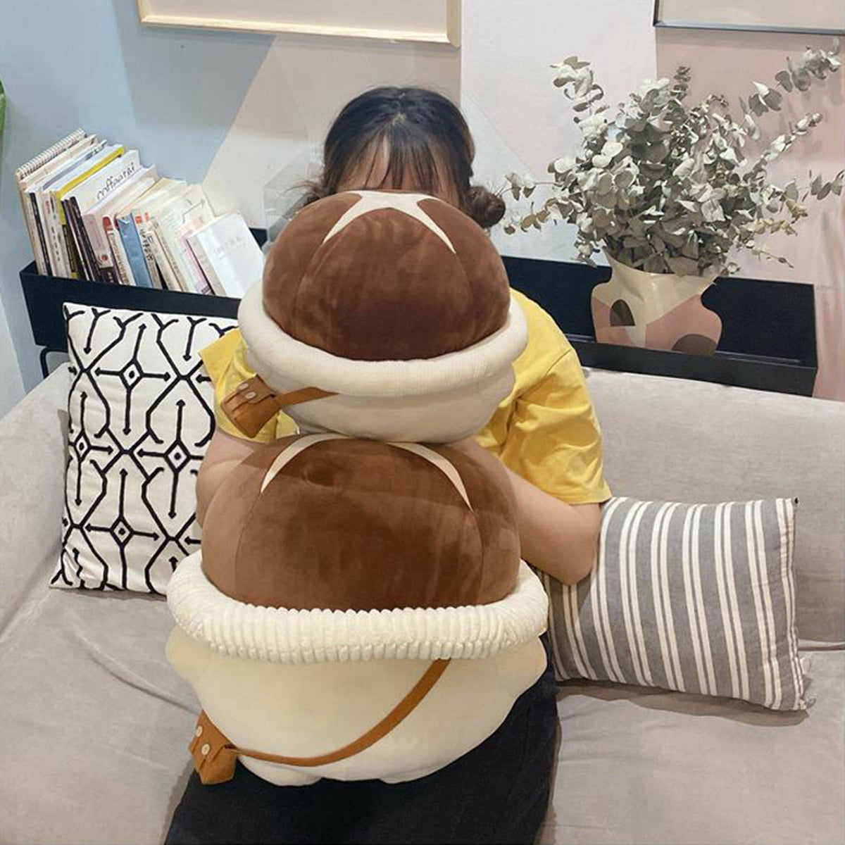 Mushroom Plush Stuffed Toys Shiitake Pillow Q6678