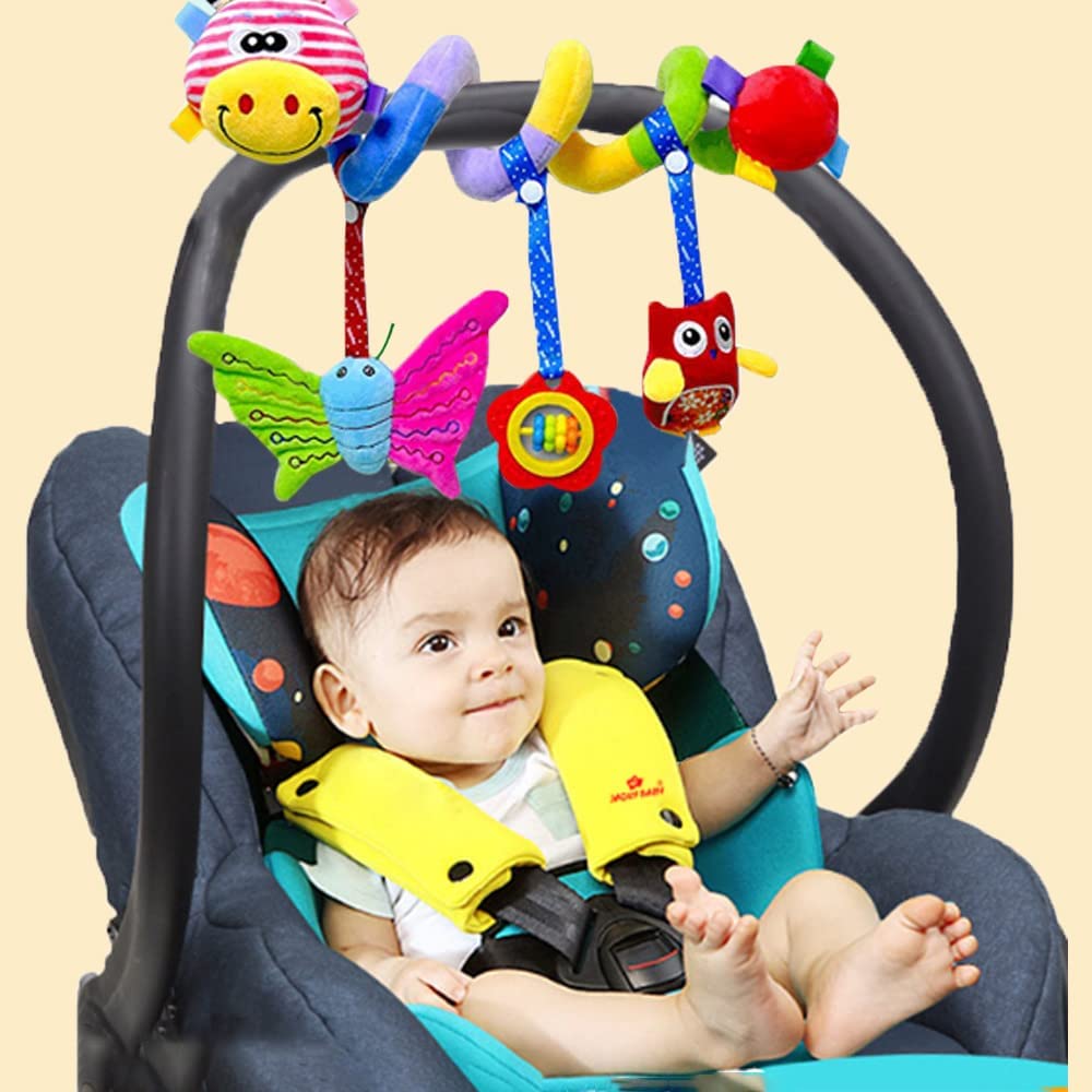 Baby Spiral Plush Toys, Hanging Toys Stroller Rattle Toy R9829