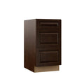 18x34.5x23.75 in. Espresso Drawer Base Kitchen Cabinet Z724555