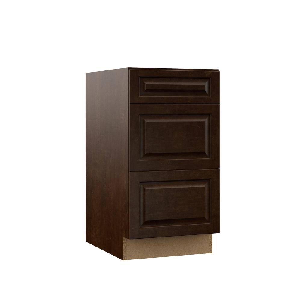 18x34.5x23.75 in. Espresso Drawer Base Kitchen Cabinet Z724555