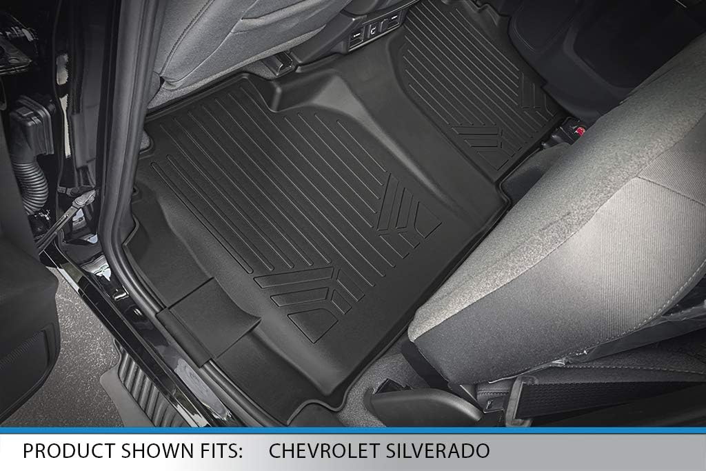 Custom Fit Floor Mats 2 Row Liner Set Black Q83724