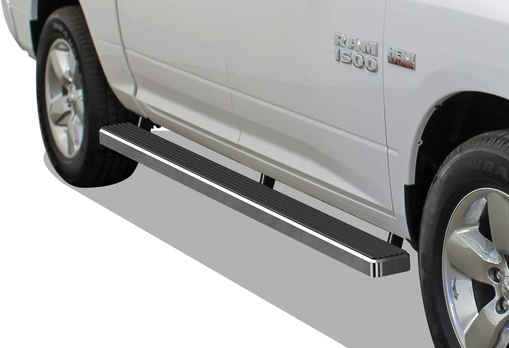Black 6in Running Boards for Ram 1500 2009-2018 Crew Cab & Ram 2500 3500 2010-2022 E598526