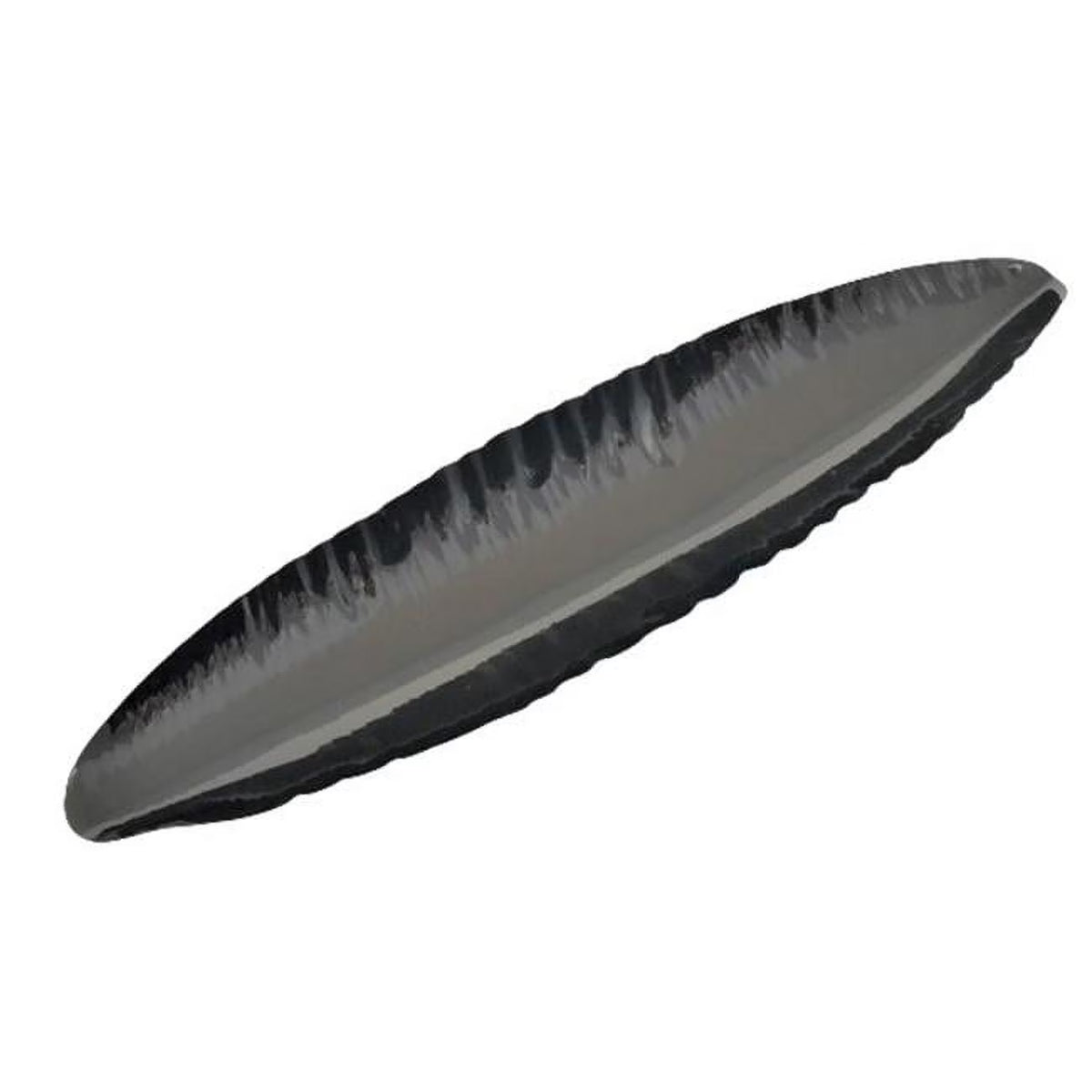 Gun Metal Finish Canoe Boat Platter W1587