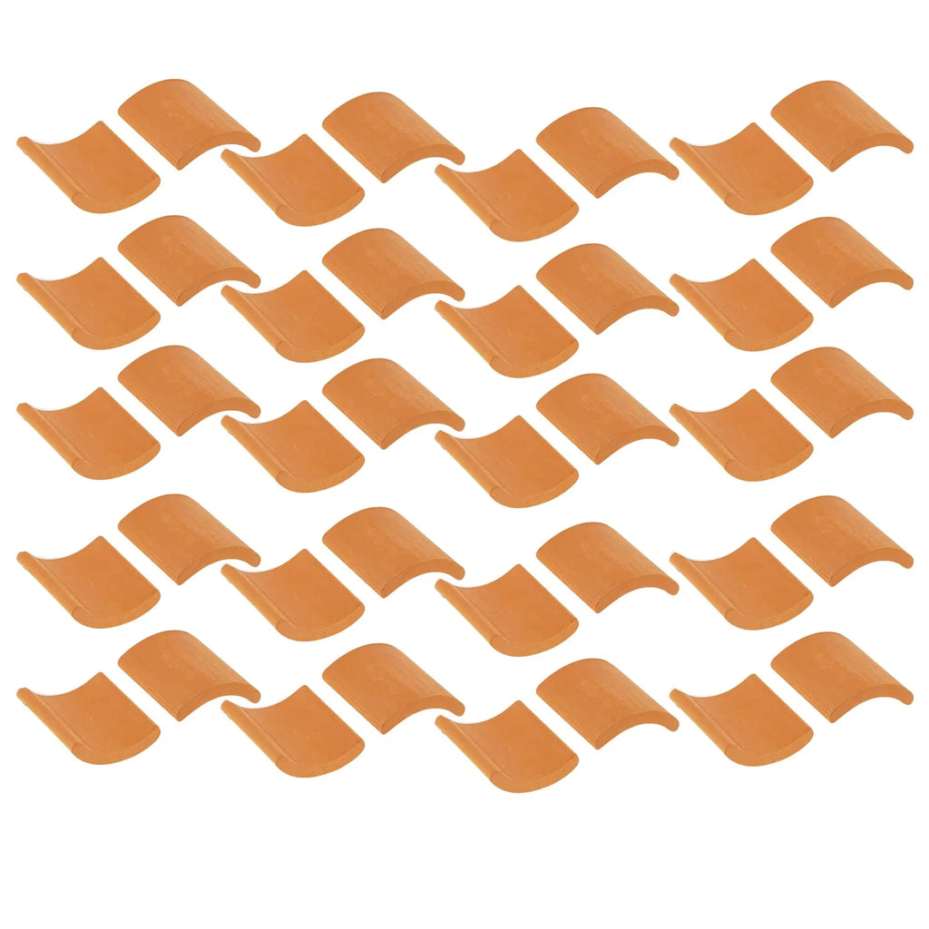 Red Miniature Roof Tiles Model Set M715167