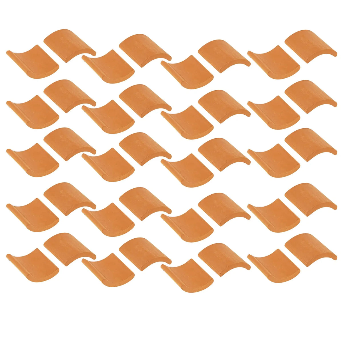 Red Miniature Roof Tiles Model Set M715167