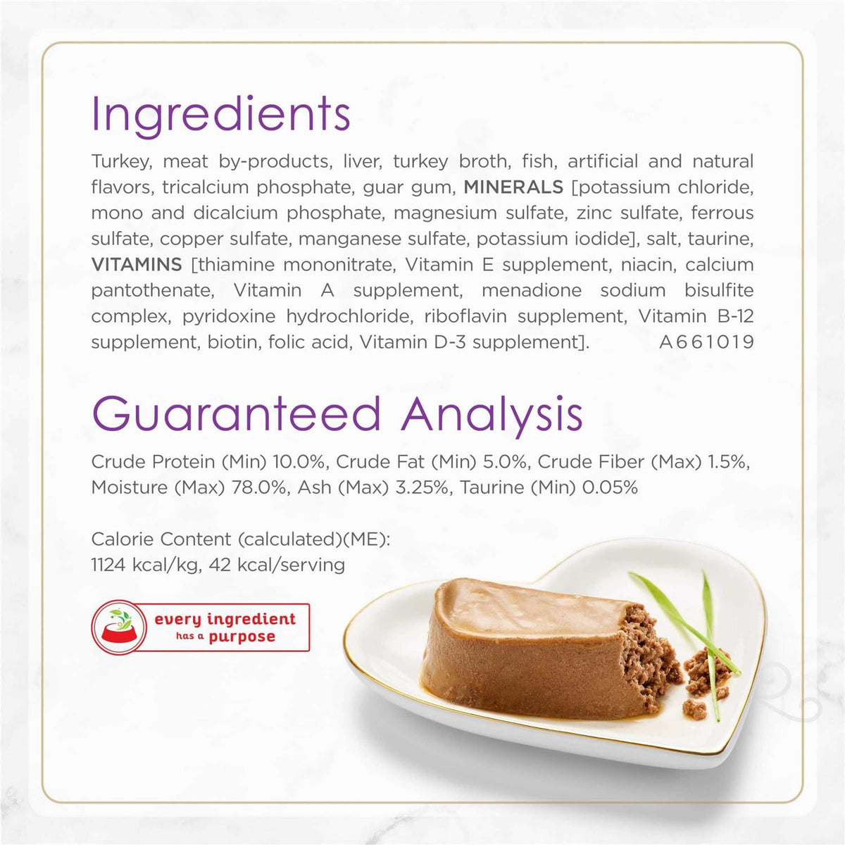 Tender Turkey Pate Wet Cat Food O1112
