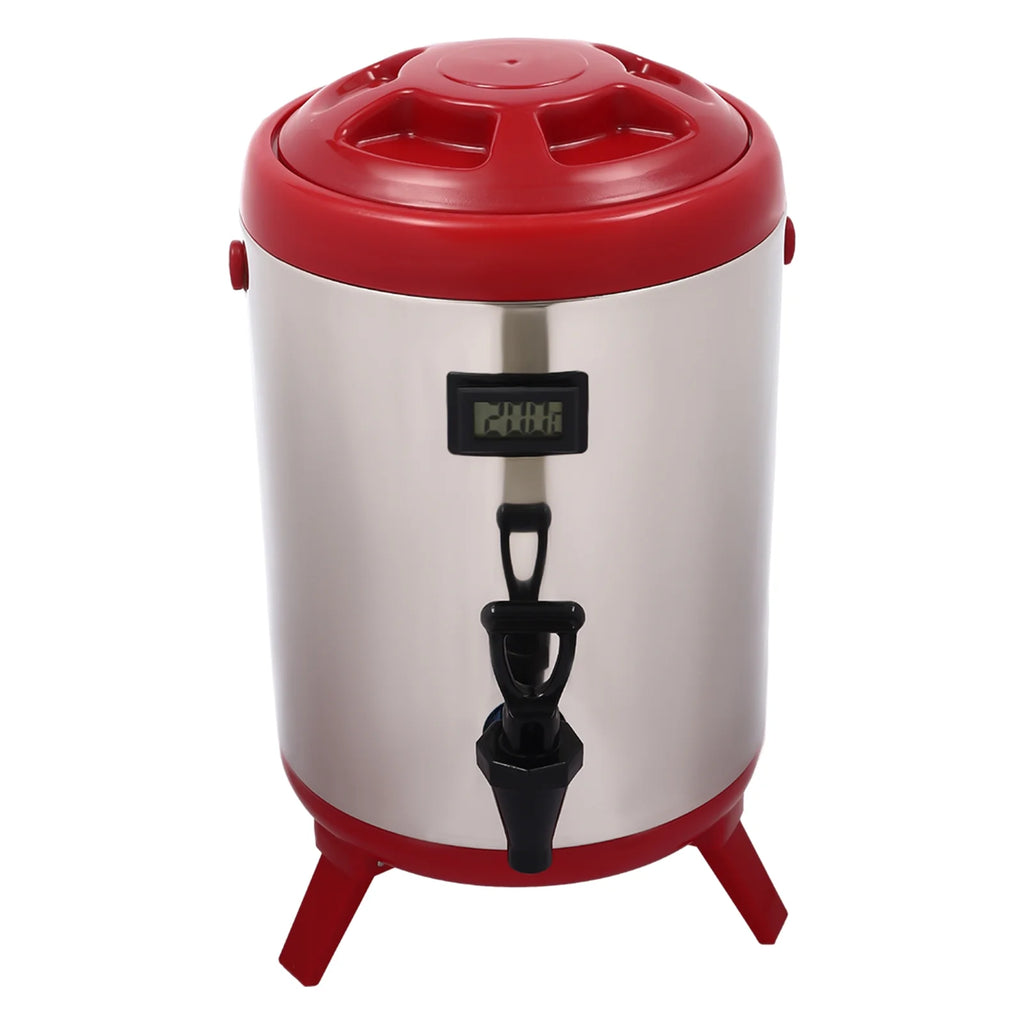 8L Stainless Steel Hot Beverage Dispenser with Thermometer O925784