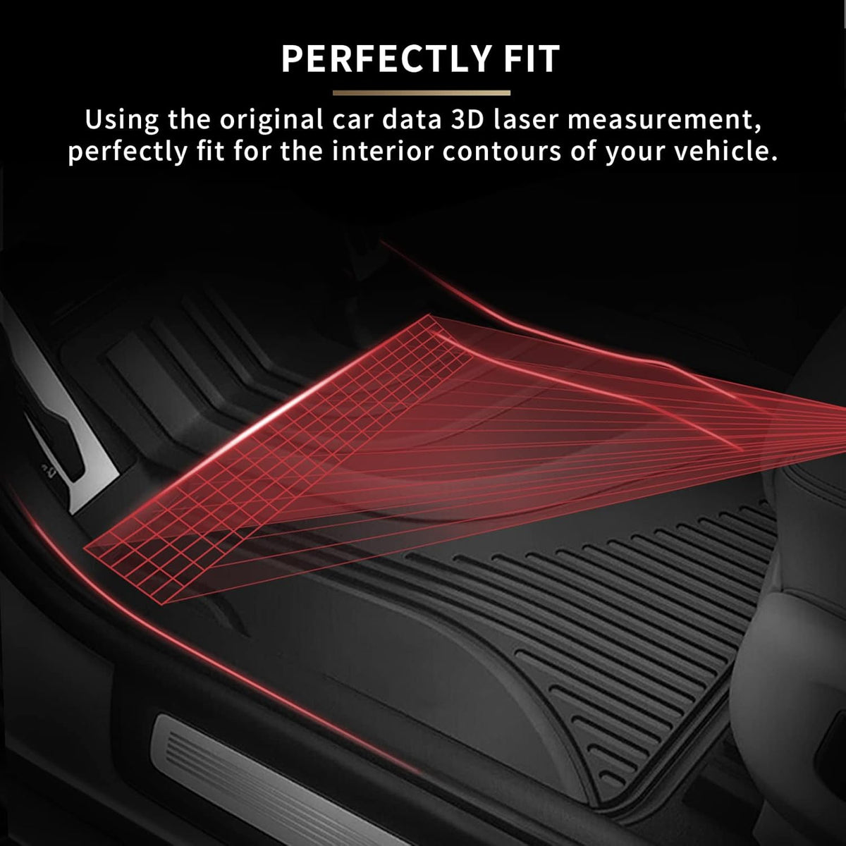 Black All Weather Floor Mats for Cadillac XT4 X582830