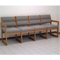 Charcoal Grey Four Seat Sofa N347