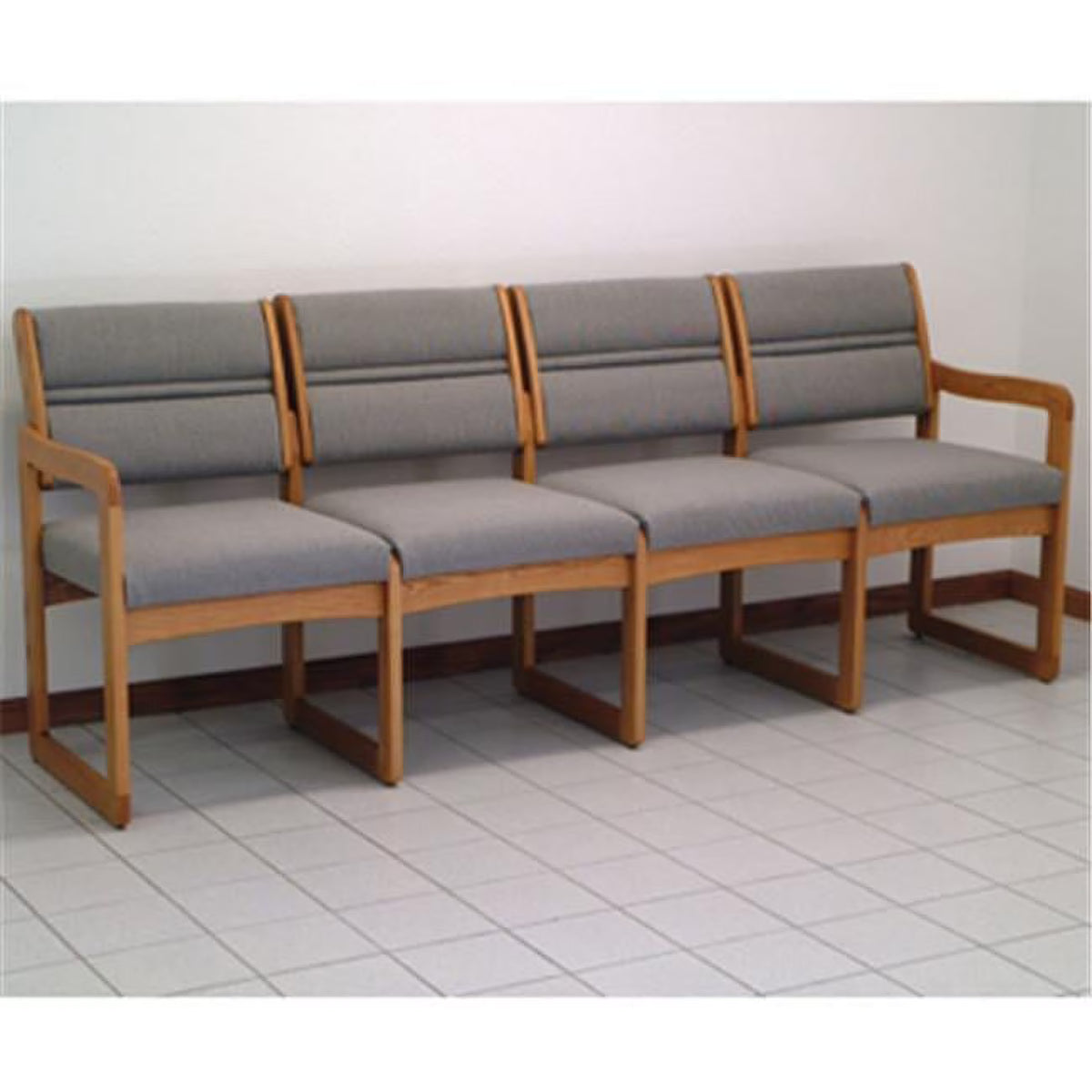 Charcoal Grey Four Seat Sofa N347