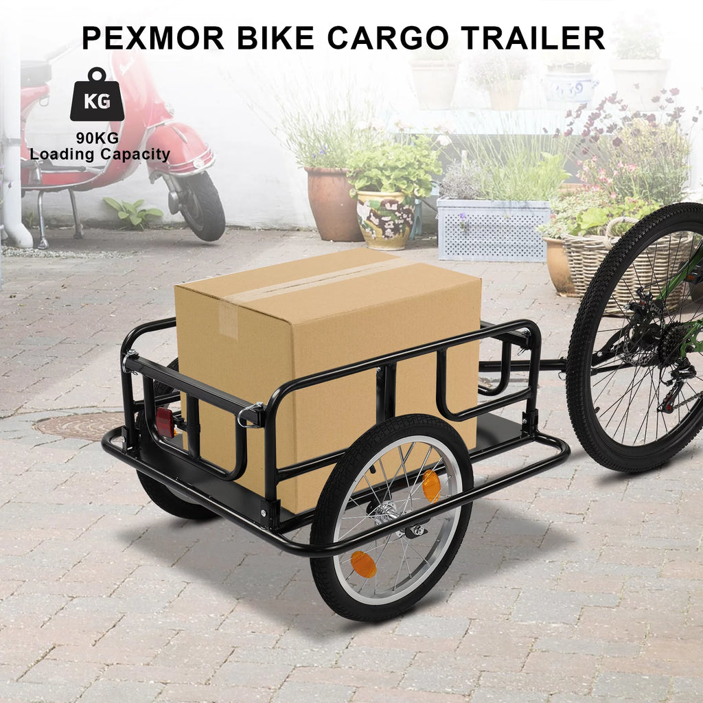 Foldable Bike Cargo Trailer with 16" Wheels L713403