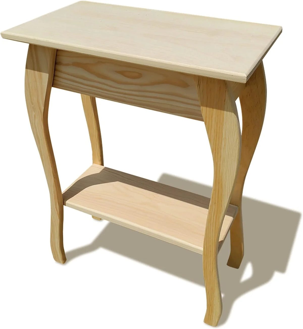 Unfinished Wooden 2-Tiered End Table Z743783