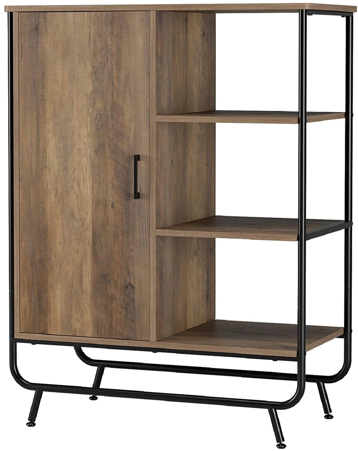 Metal Framed Bookcase with 3 Open Shelves Z220642