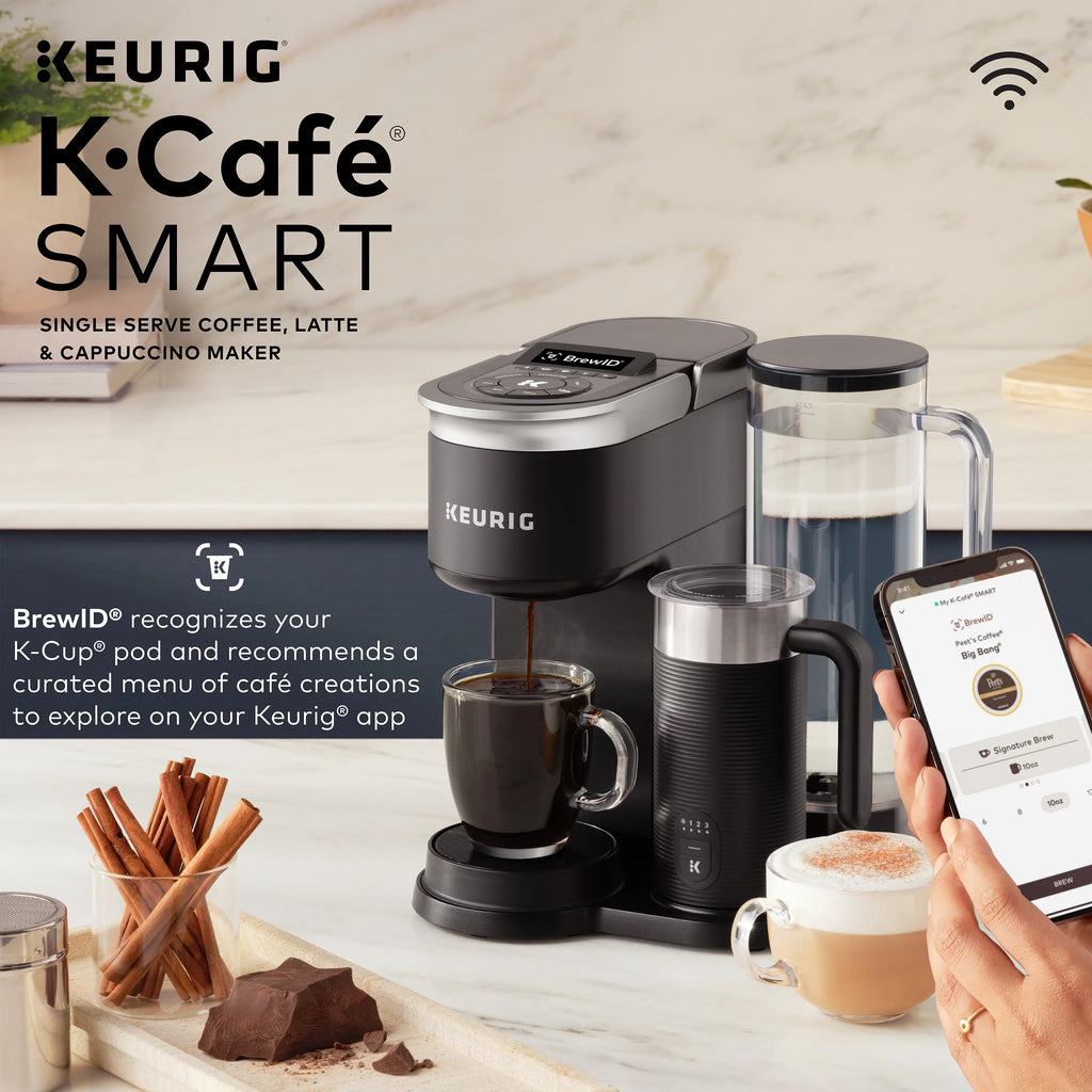 Single Serve Coffee Latte and Cappuccino Maker Black B661