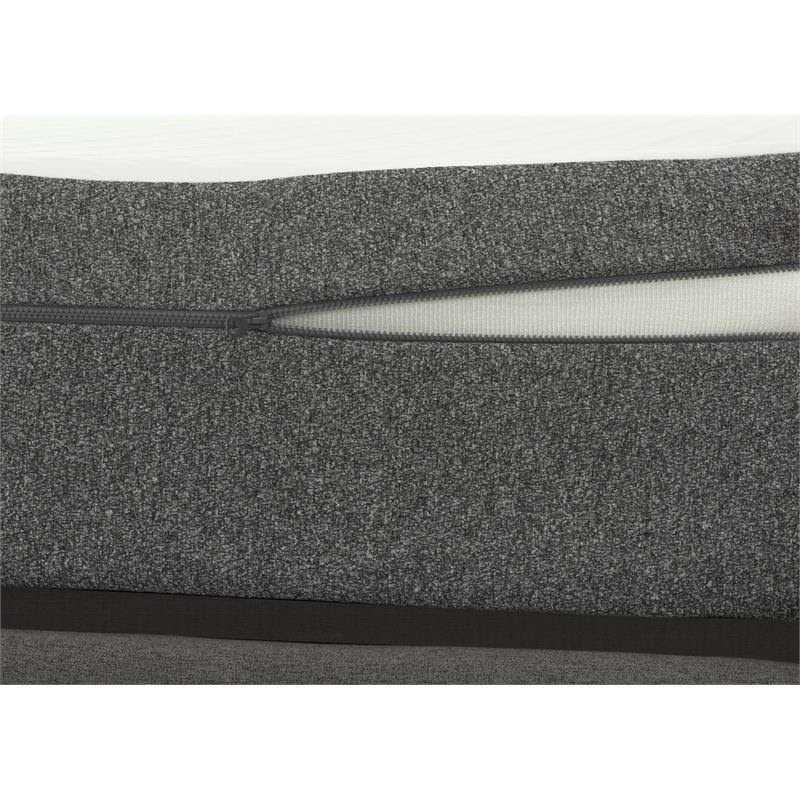 White Twin Long Gel Mattress and Bed Base Q140
