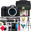 Canon EOS R8 Full Frame Mirrorless Interchangeable Lens Camera Body with Photography Bag, Microphone, Tripod, Software & Accessories Kit O40403