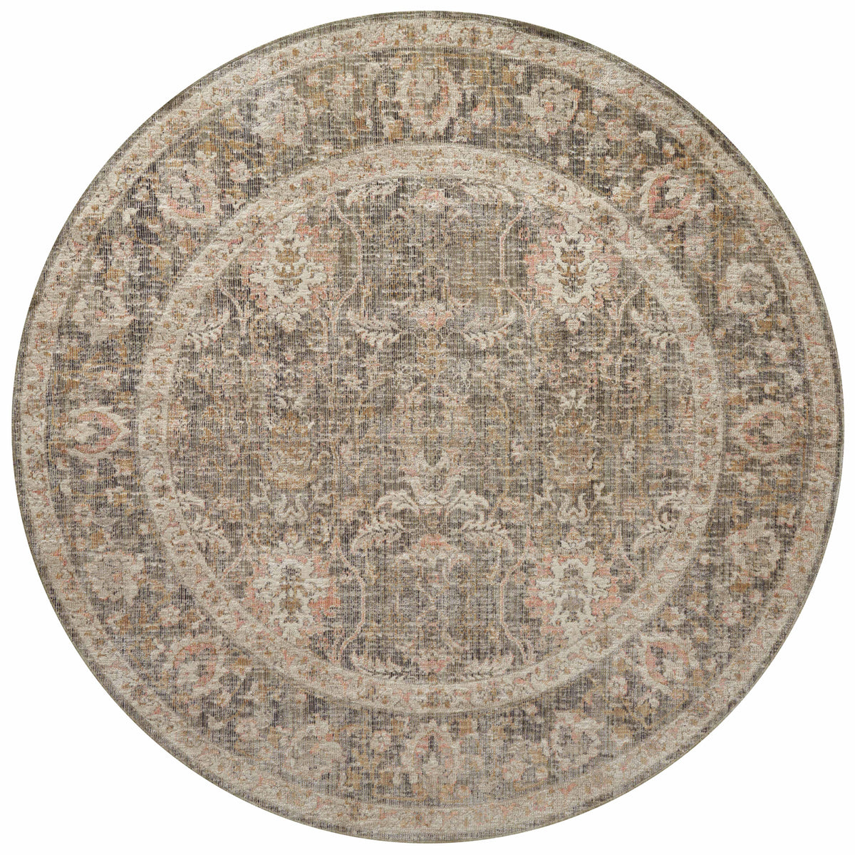 Sage Blush Round Rug L98513