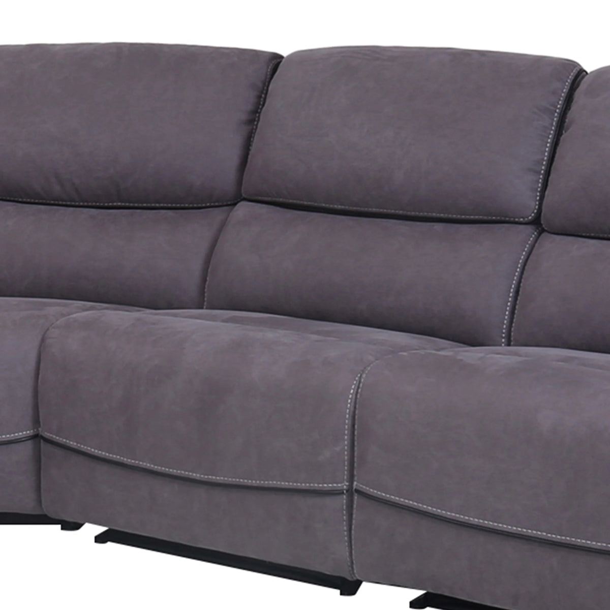 Gray Fabric Power Reclining Sectional D554365