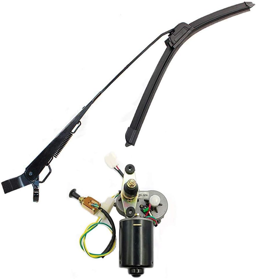 12V Electric Wiper Motor Kit with Automatic Return Function Pack of 2 H320