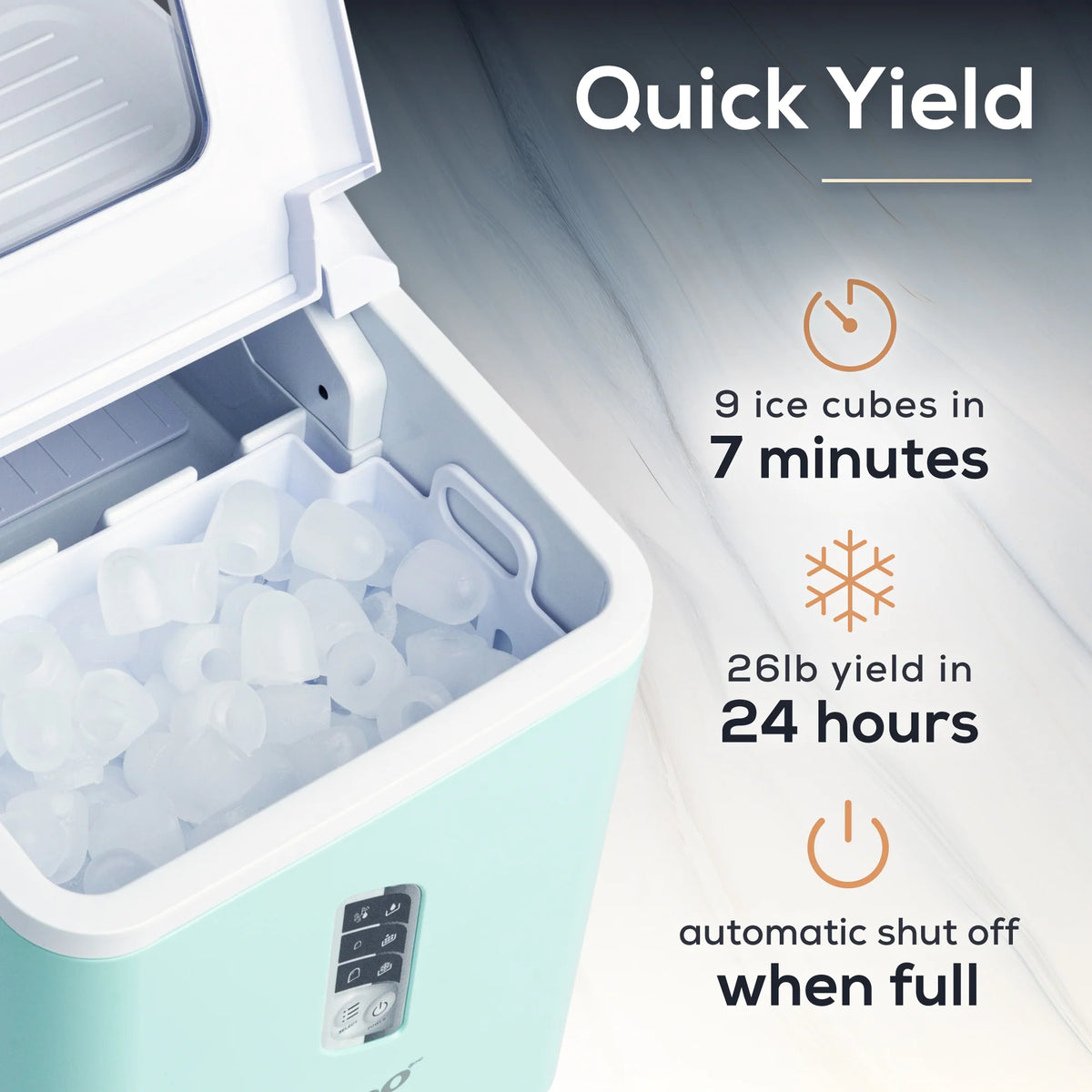 Automatic Self-Cleaning Ice Maker V222496