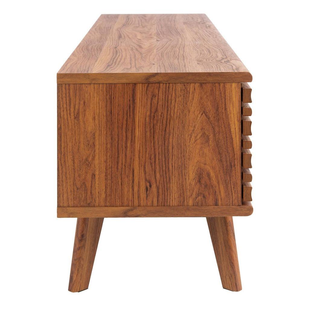 Walnut 2-Shelf Media Stand R884758