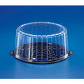 Black Cake Display Container with Clear Dome Lid Case of 50 Z490