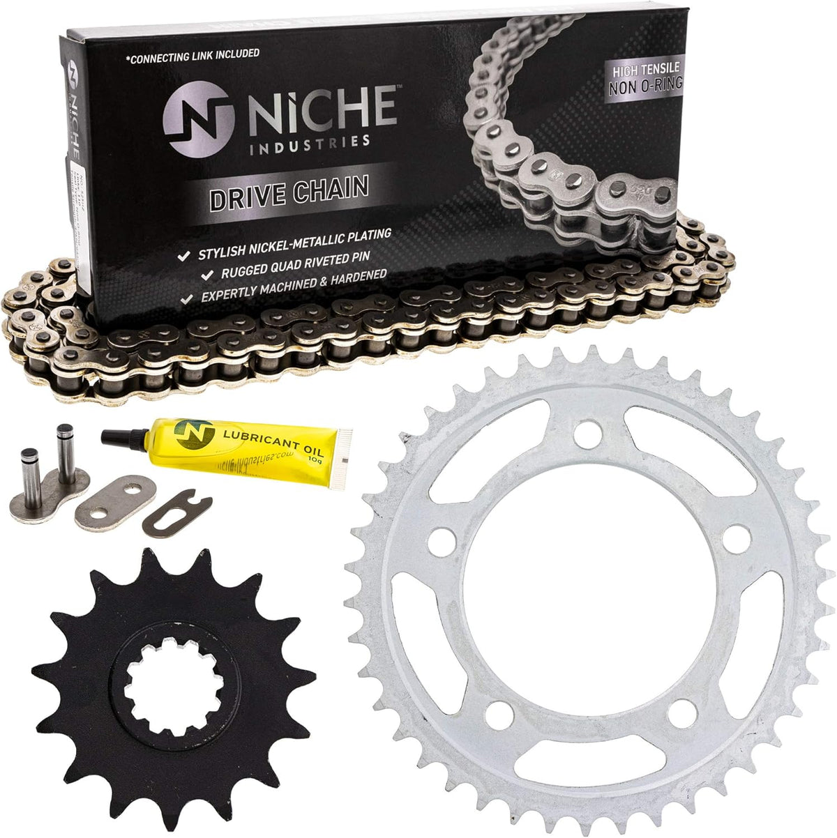 Front 15 Rear 42 Tooth 525HZ Standard 120 Links Drive Sprocket Chain Combo J6235